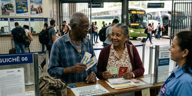 Benefício permite viagem gratuita para brasileiros com 60 anos ou mais e chama a atenção dos idosos brasileiros