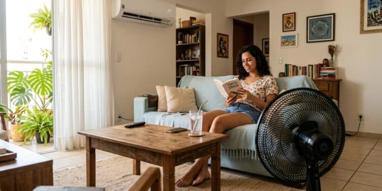 Quem usa ar-condicionado e ventilador neste calor recebe comunicado importante