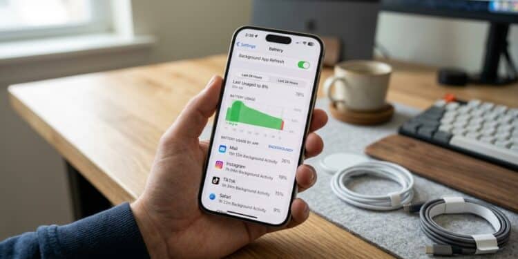 A bateria do seu iPhone está descarregando muito rápido? Uma configuração costuma resolver o problema melhor do que um carregador novo