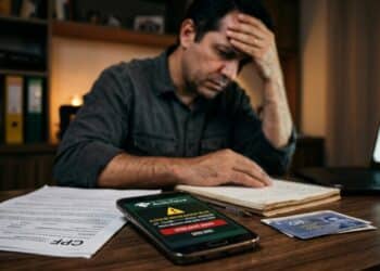 Cuidado com links suspeitos previne fraudes financeiras envolvendo dados pessoais e CPF