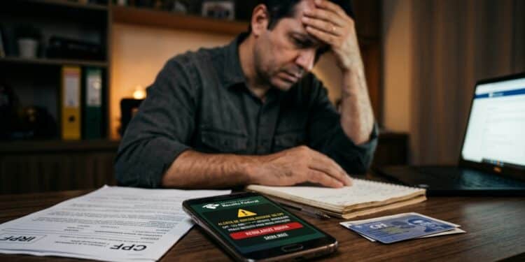 Cuidado com links suspeitos previne fraudes financeiras envolvendo dados pessoais e CPF
