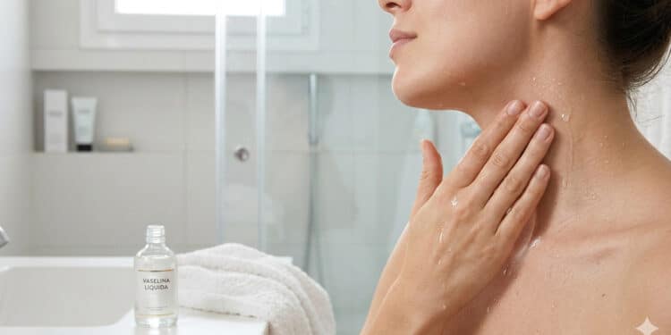 O óleo de farmácia de R$ 18 que as dermatologistas usam para “derreter” rugas do colo e pescoço