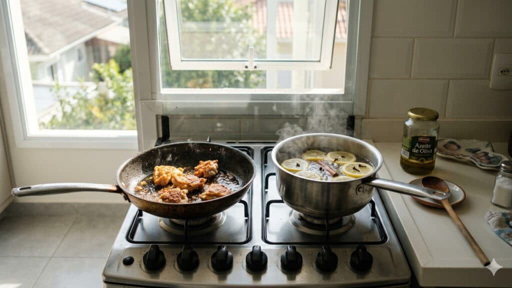 cheiro de fritura