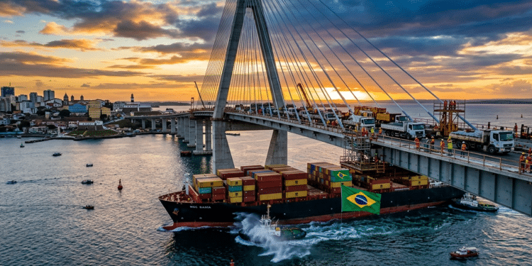 Megaobra de R$ 11 bilhões com a China construirá uma das maiores pontes do mundo com 85 metros de altura para navios passarem e vai ligar Salvador a Itaparica no Nordeste