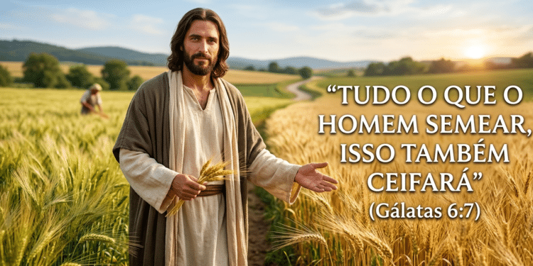 Jesus alertou: "Tudo o que o homem semear, isso também ceifará" a lei da colheita que ninguém escapa, segundo a Bíblia