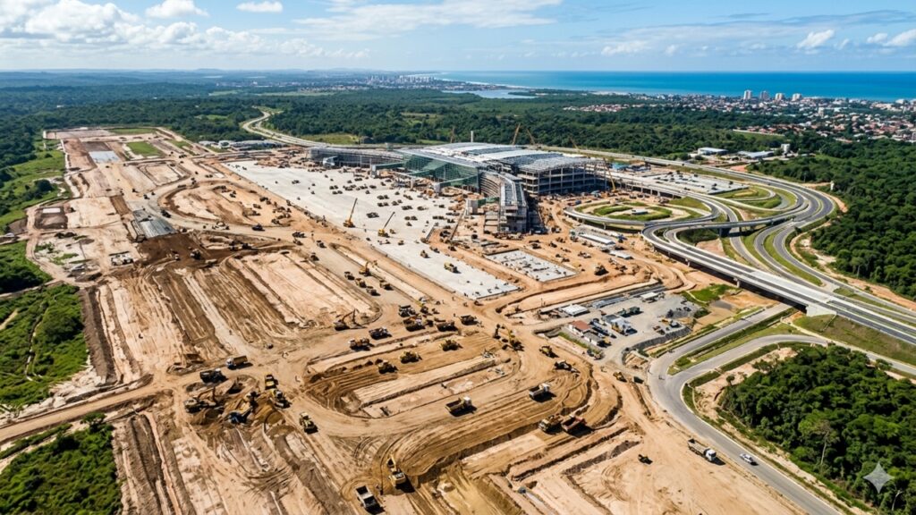 Novo aeroporto será construído com investimento de R$ 1,8 bilhão e promete transformar a região com megaestrutura que ocupará mais de 3.000 hectares