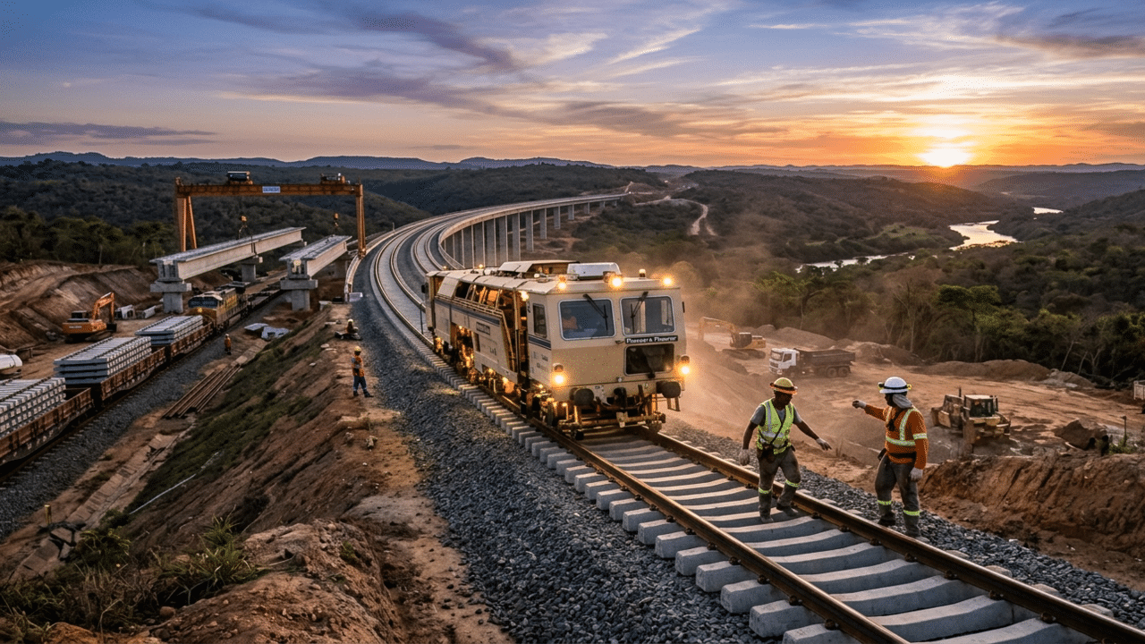 Ferrovia de Mato Grosso ganhou destaque no setor de infraestrutura por reunir velocidade de construção, investimento robusto e impacto direto no agronegócio