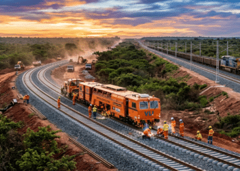 Megaferrovia de R$ 5 bilhões avança 1 km por dia, chega a 73% e começa a operar ainda em 2026