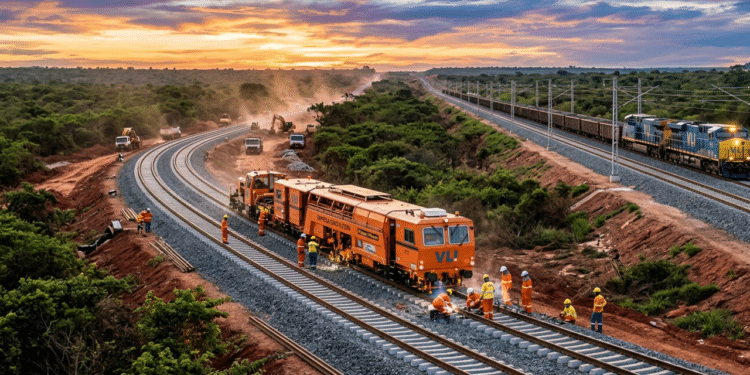 Megaferrovia de R$ 5 bilhões avança 1 km por dia, chega a 73% e começa a operar ainda em 2026