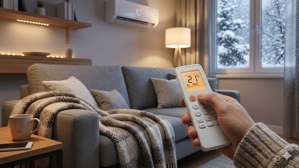 ar condicionado no frio