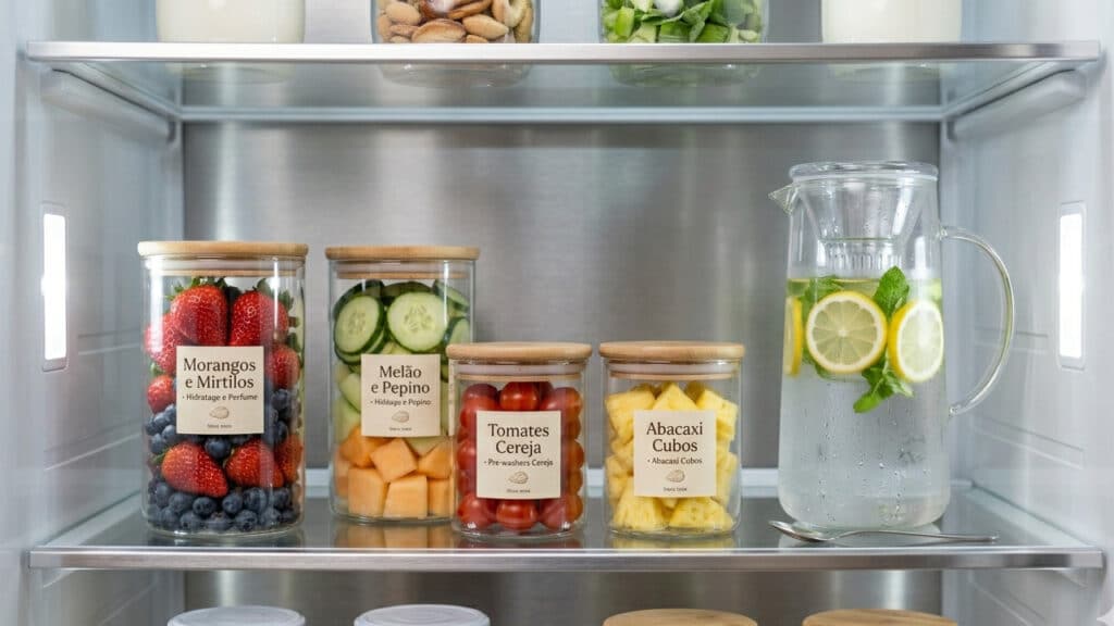 Geladeira organizada