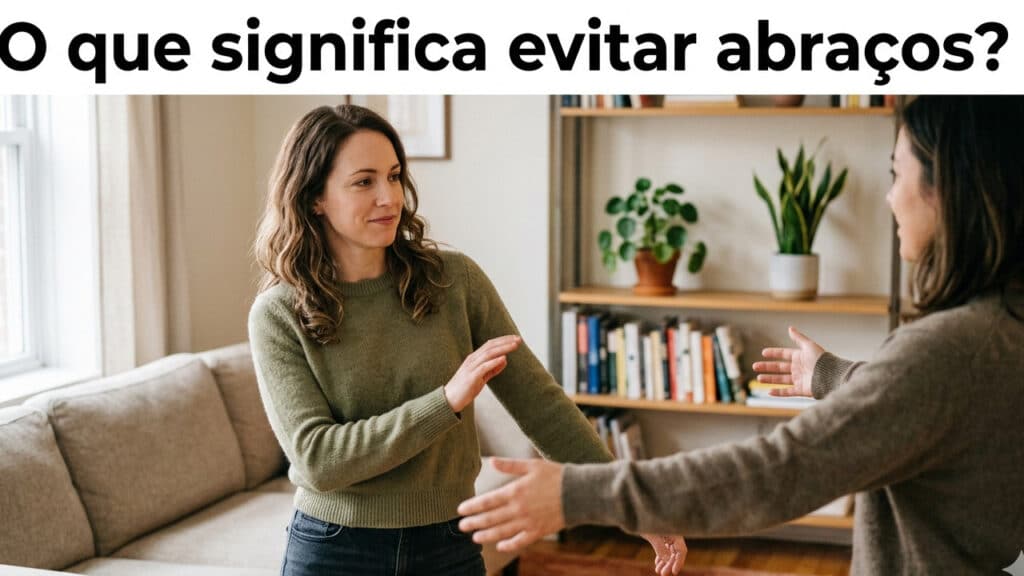 pessoas que não gostam de abraço