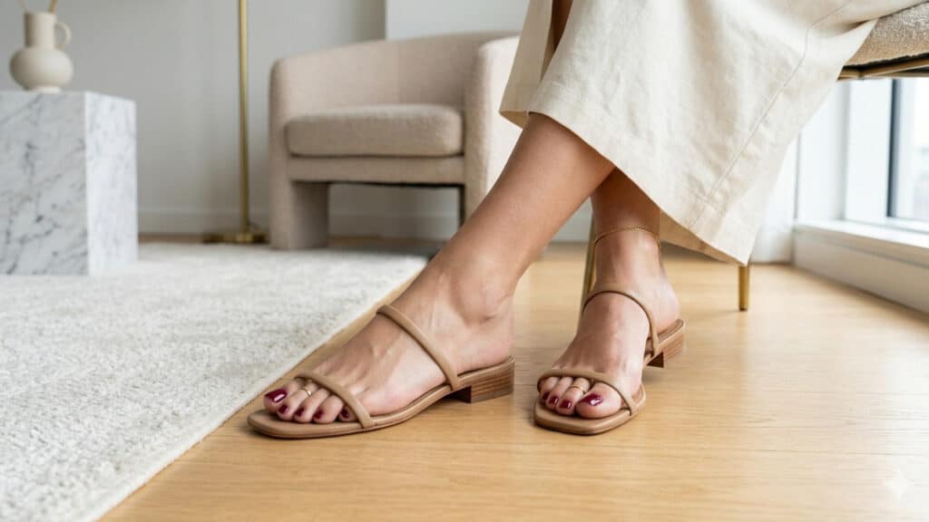 esmaltação elegante nos pés