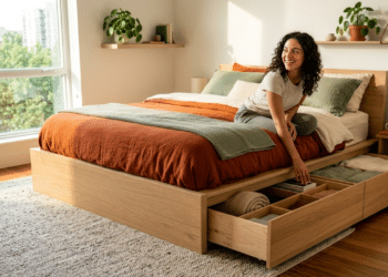 Adeus cama box padrão: a nova tendência mais bonita e prática para quartos em 2026