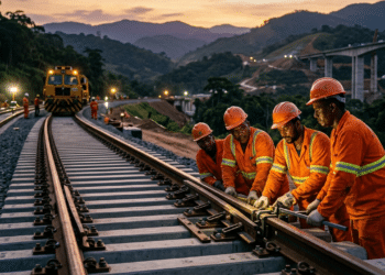 Megaobra ferroviária com 5 mil trabalhadores avança a 73% após quase 40 anos e promete conexão inédita no Brasil