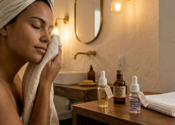 Massagem facial compressiva e o efeito “rosto descansado”: a técnica de 2 minutos com toalha morna que redefine o contorno