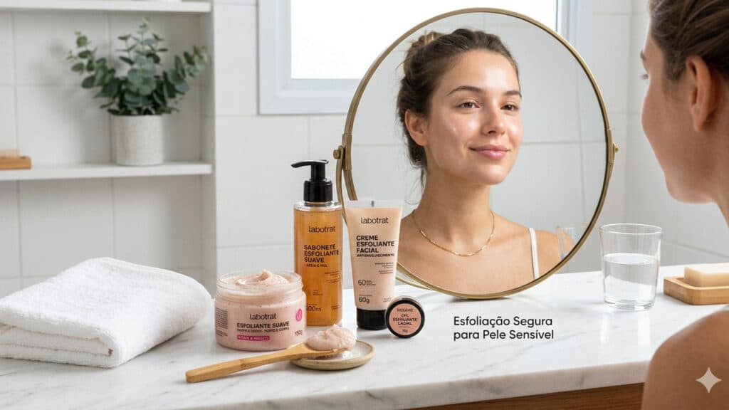 esfoliantes para pele sensível