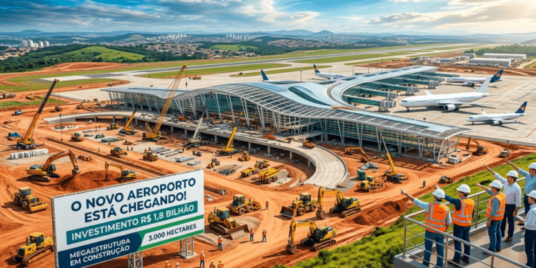 Novo aeroporto será construído com investimento de R$ 1,8 bilhão e promete transformar a região com megaestrutura que ocupará mais de 3.000 hectares