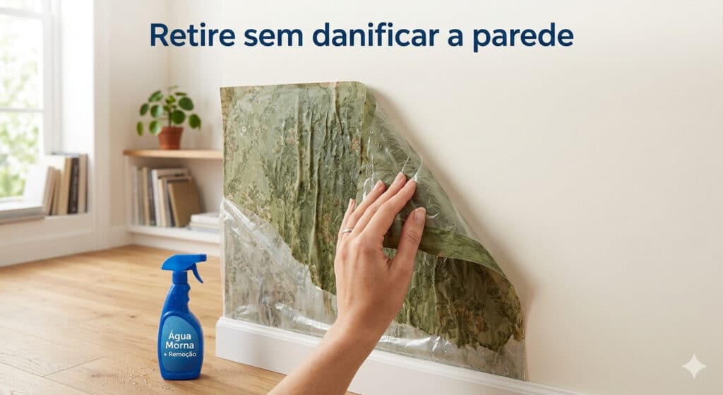 remoção de papel de parede