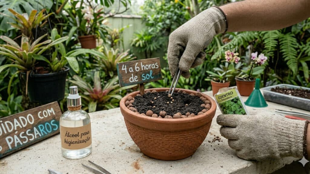 como plantar coentro