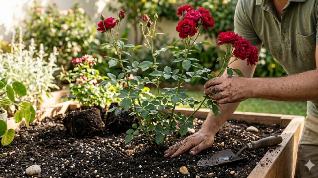plantar rosas
