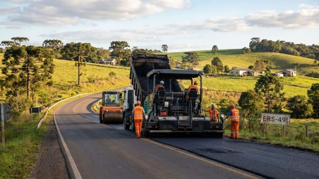 Governo inicia obra de R$ 27,82 milhões para pavimentar 15,4 km da ERS-491