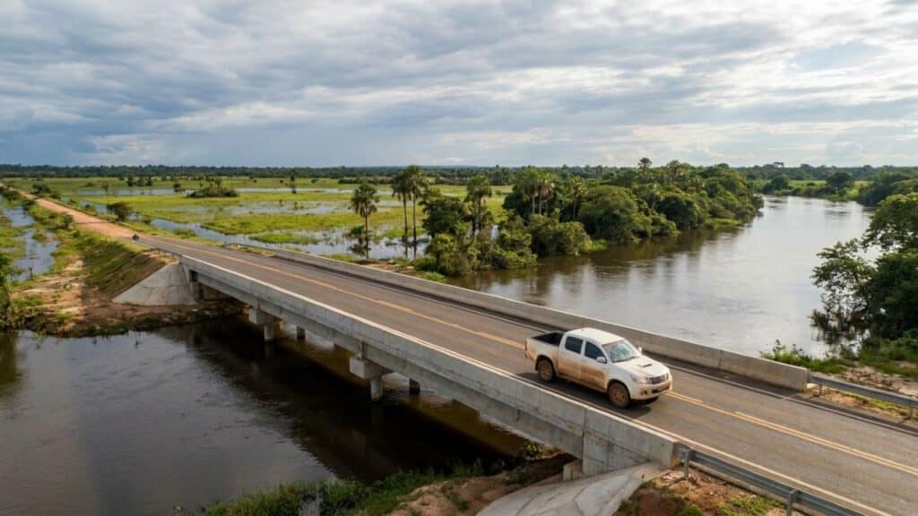 Obra de 55 km na BR-419 chega a 80% com investimento de R$ 212 milhões no Mato Grosso do Sul