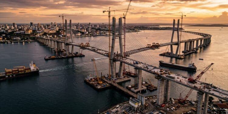 China vai apoiar o Brasil na maior ponte marítima da América Latina em obra de 12,4 km e R$ 10,4 bilhões