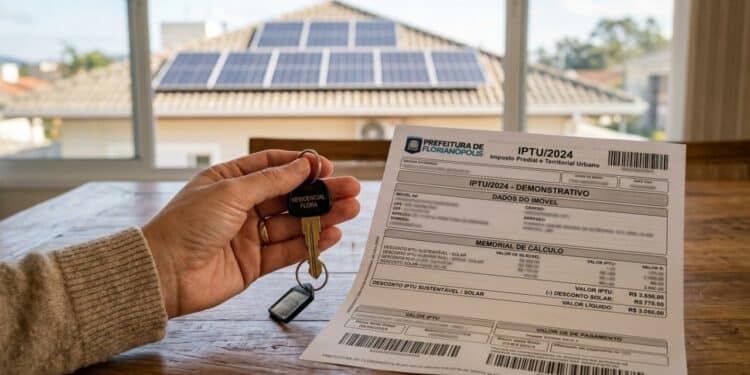 Mais de 50 cidades brasileiras oferecem descontos de até 40% no IPTU para imóveis com energia solar em 2026