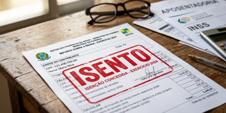 Aposentados ficam isentos do Imposto de Renda 2026 com o novo benefício dos 65 anos