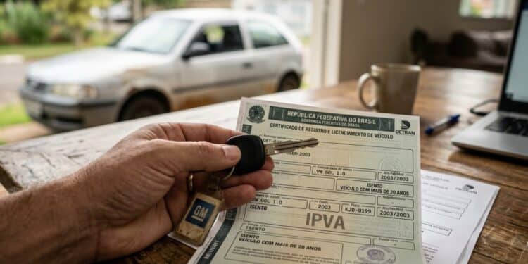Nova regra nacional do IPVA em 2026 perdoa imposto por idade do veículo e beneficia mais de 8 milhões de carros