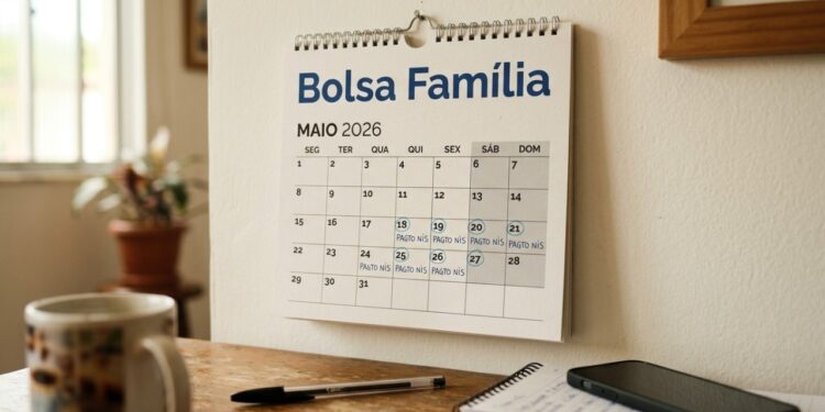 Calendário do Bolsa Família em maio de 2026 tem pagamento unificado em 217 cidades