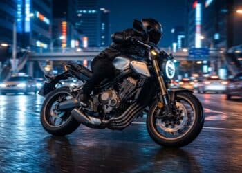 Nova CB 650R 2026 une visual Neo Sports Café com embreagem eletrônica que automatiza trocas sem perder o câmbio manual
