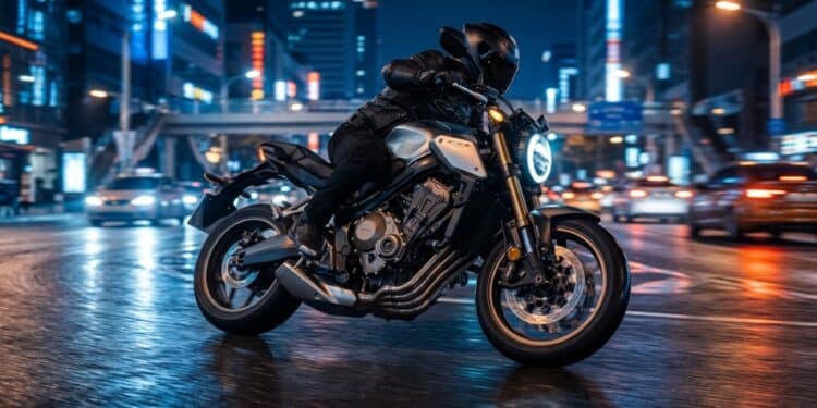 Nova CB 650R 2026 une visual Neo Sports Café com embreagem eletrônica que automatiza trocas sem perder o câmbio manual