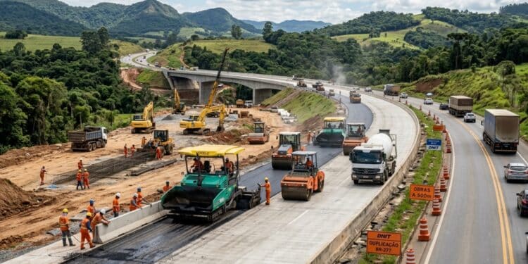 Duplicação da PRC-466 avança no Paraná com 27 km de obras, nova ponte e investimento de R$ 112,5 milhões