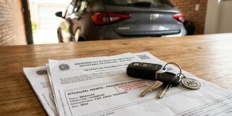 Nova lista de carros que recebem isenção total do IPVA com nova lei em 2026