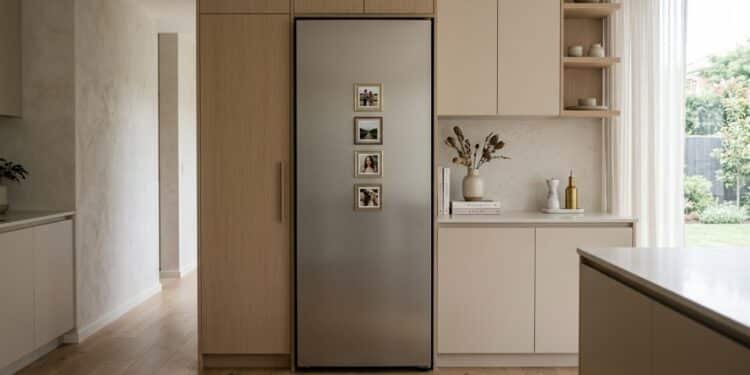 O erro estético na porta da geladeira que deixa a cozinha com aspecto visual poluído e cansativo