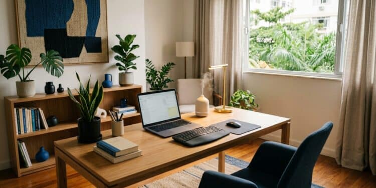 Meu tio saiu do caos no home office e virou o jogo da carreira com Feng Shui, Baguá e organização