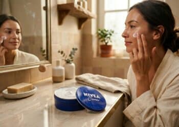 Nivea na latinha azul: a maneira correta de aplicar para eliminar as rugas no rosto, segundo um especialista