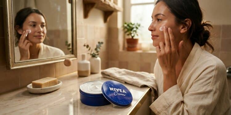Nivea na latinha azul: a maneira correta de aplicar para eliminar as rugas no rosto, segundo um especialista