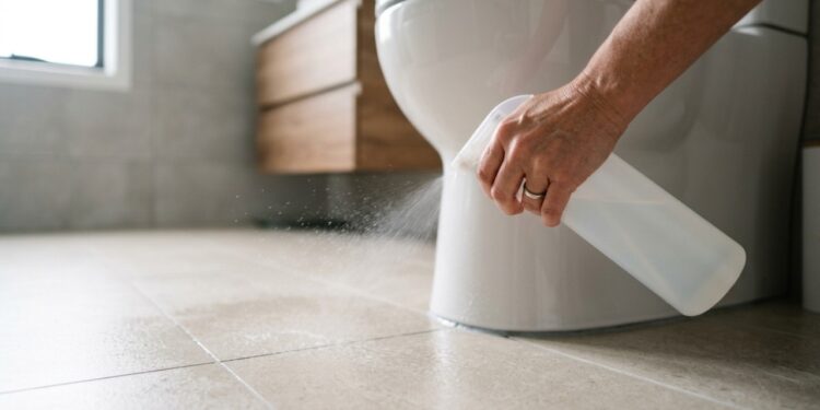 Borrifar vinagre ao redor do vaso sanitário: por que é recomendado e para que serve