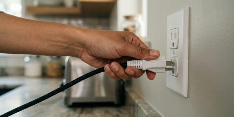 Eletricistas alertam sobre 3 eletrodomésticos de cozinha que você não deveria deixar ligados na tomada
