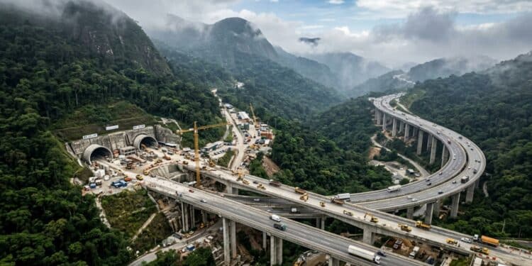 Megaobra com túnel de mais de 6 km promete conectar o interior paulista ao litoral pela Serra do Mar