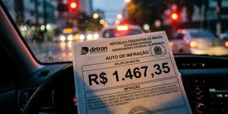 Multa de R$ 1.467 pode atingir motoristas que circularem sem exigência prevista pelo Detran