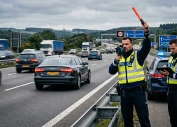 A polícia está flagrando motoristas em alta velocidade a cada dez minutos