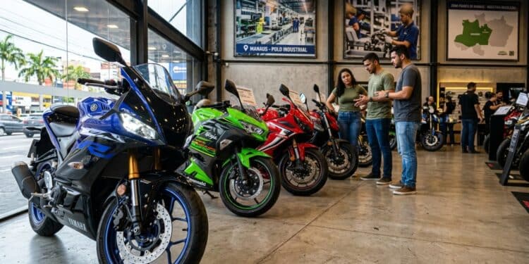 Avanço das marcas chinesas em Manaus em 2026 ameaça liderança histórica da Honda com motos mais tecnológicas e baratas