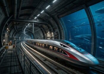 A China planeja uma obra colossal: construir uma ferrovia subaquática de alta velocidade para trens viajarem a 250 km/h debaixo d’água