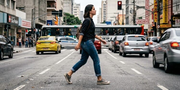 Mesmo sem carro, nova regra pode gerar multas de até R$ 218 para pedestres em 2026