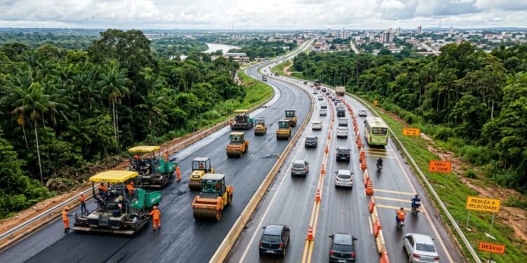 Estrada do Aeroporto recebe R$ 50 milhões em obras para reestruturar 9,5 quilômetros em Rio Branco