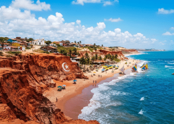 Um paraíso no Ceará onde montanhas vermelhas encontram o azul intenso do mar e uma história que permanece viva
